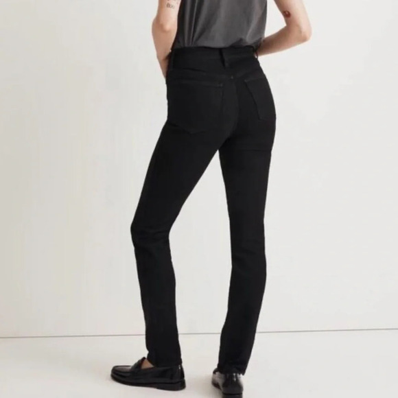 Madewell women’s 10’ high rise skinny denim jeans stretch black size 25 - Picture 5 of 7